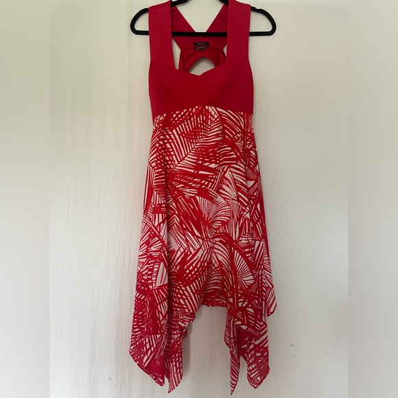 Rw&co Red patterned summer dress - Picture 2 of 4